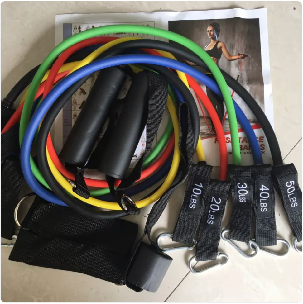ForgeFit Resistance Bands: -11 Piece Home Workout Kit