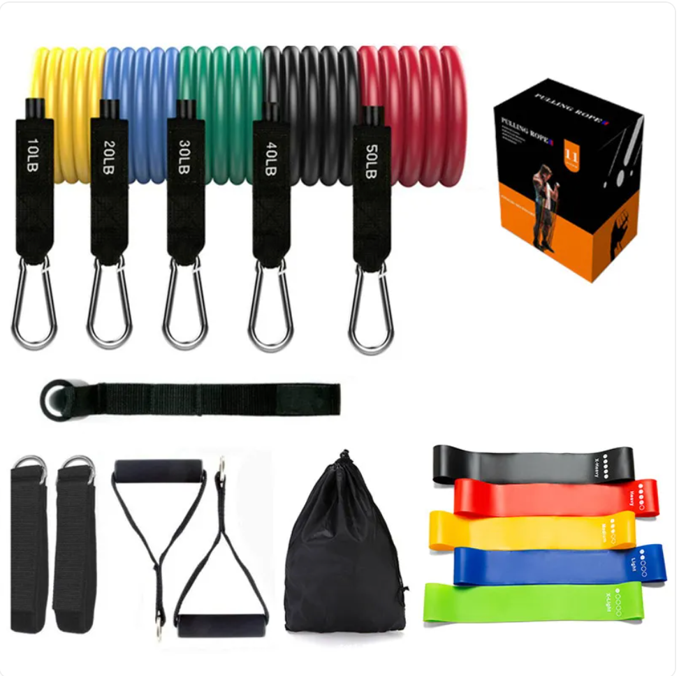 ForgeFit Resistance Bands: -11 Piece Home Workout Kit