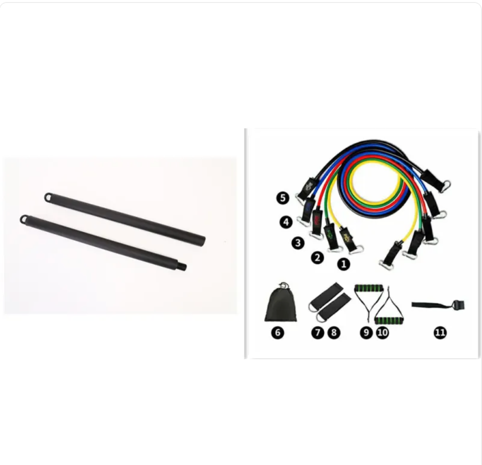 ForgeFit Resistance Bands: -11 Piece Home Workout Kit