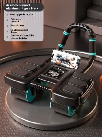 ForgeFit SmartCore Ab Wheel Roller- 4 Wheel Stability
